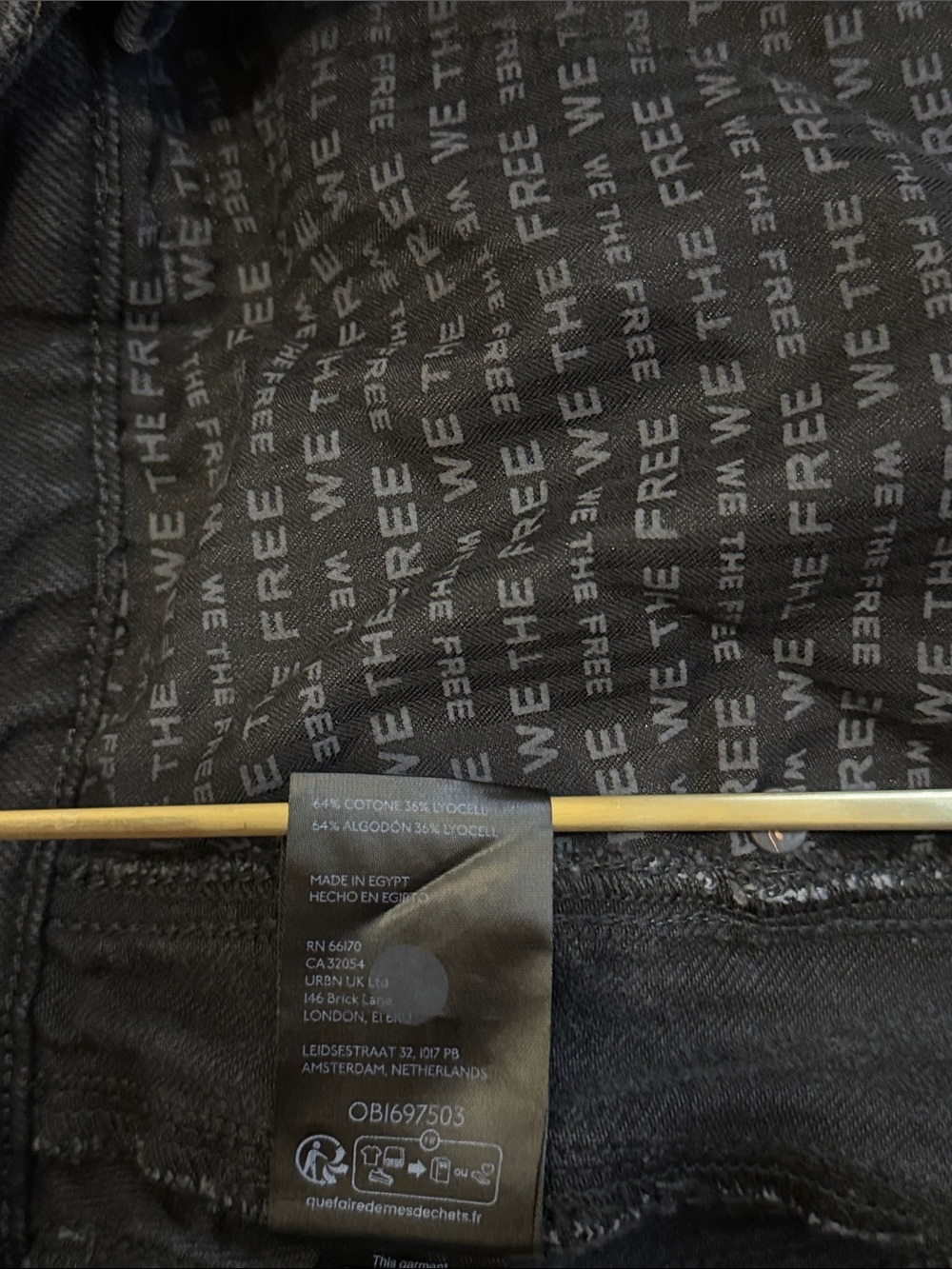 *NWOT* Free People We The Free Good Luck Mid Rise Barrel Jeans, Soundwave, Sz 30 - Picture 6 of 7